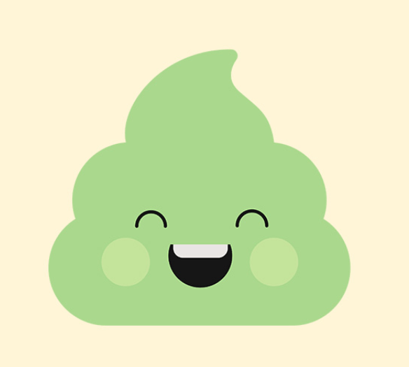 green poop